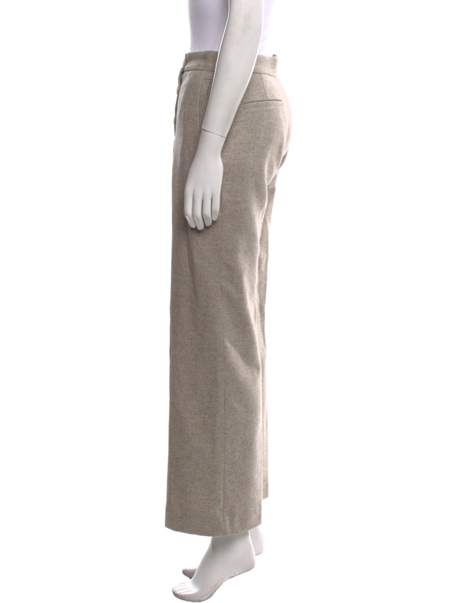 Sézane Wool Wide Leg Pants
