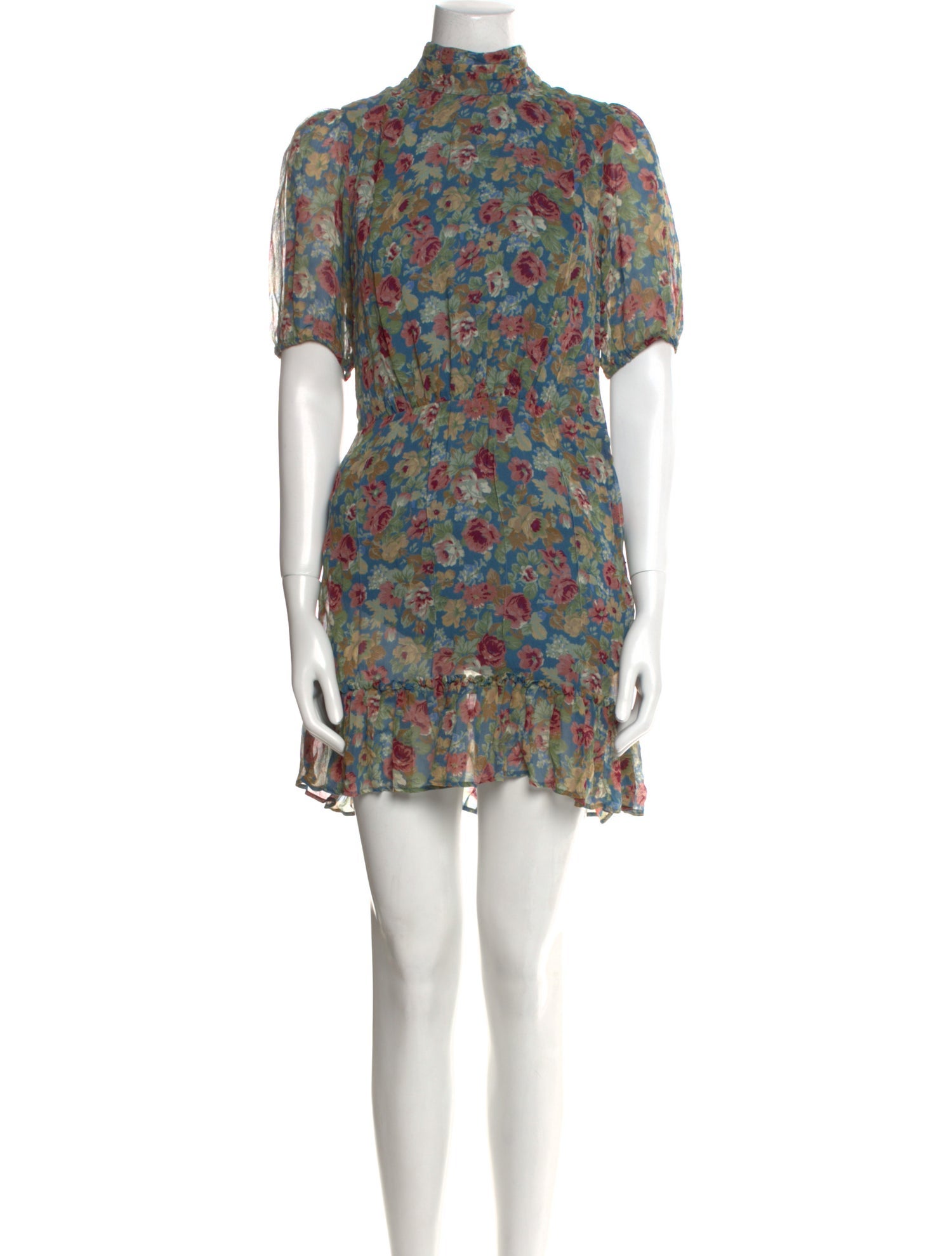 Sézane Floral Print Mini Dress