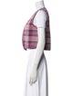 Sézane Plaid Print Vest
