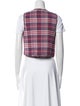 Sézane Plaid Print Vest