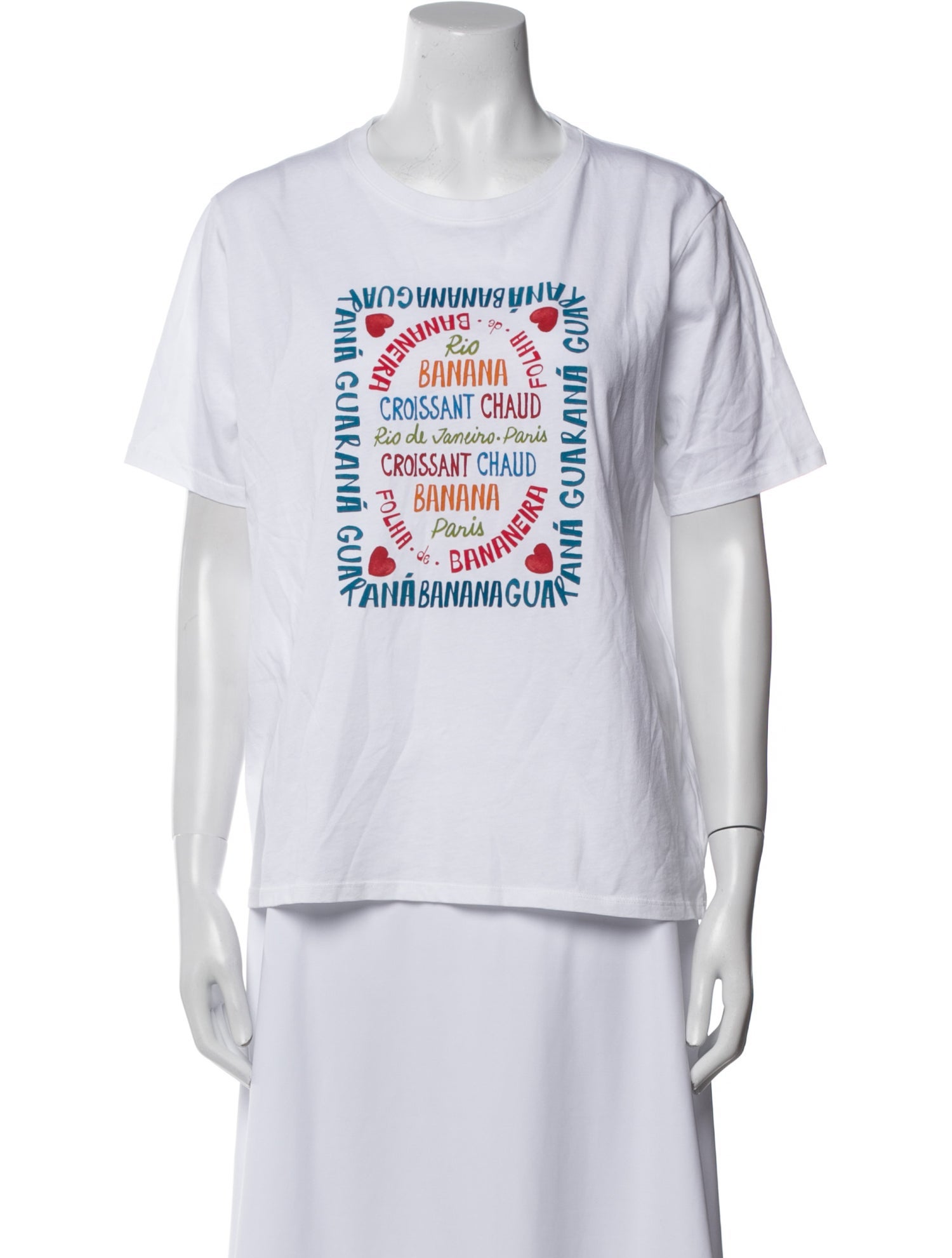 Sézane Graphic Print Crew Neck T-Shirt w/ Tags