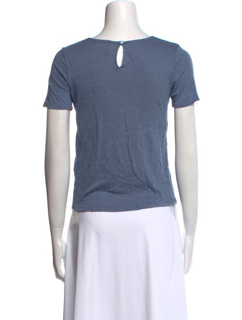 Sézane Linen Bateau Neckline T-Shirt