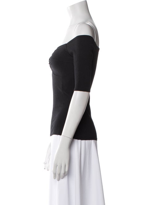 Sézane Off-The-Shoulder Three-Quarter Sleeve Top