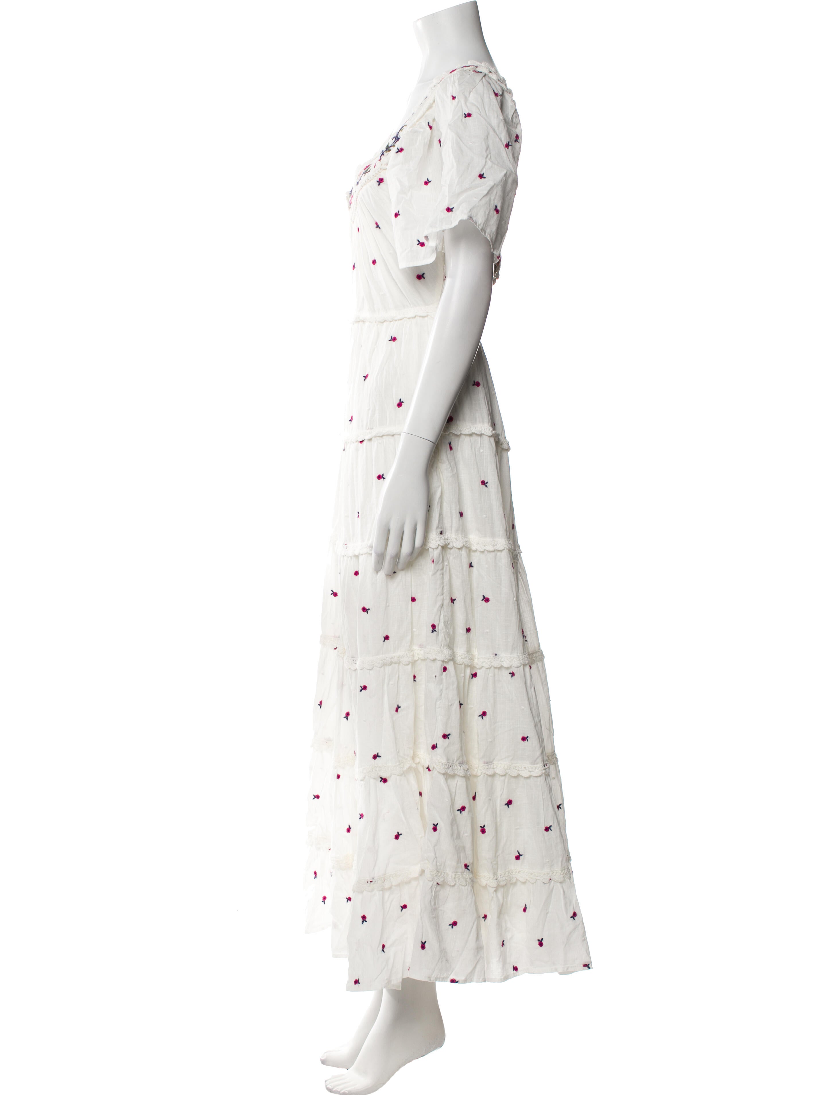 Sézane Floral Print Long Dress w/ Tags