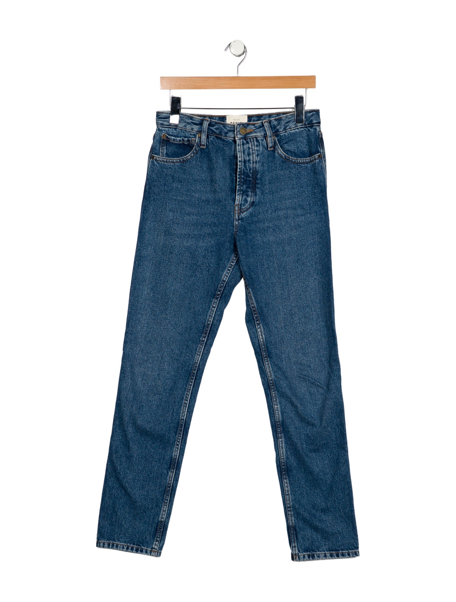 Sézane High-Rise Straight Leg Jeans