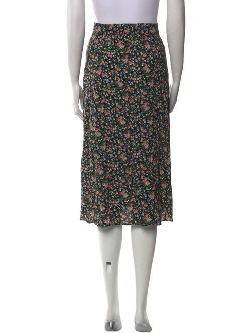 Sézane Floral Print Knee-Length Skirt