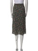 Sézane Floral Print Knee-Length Skirt
