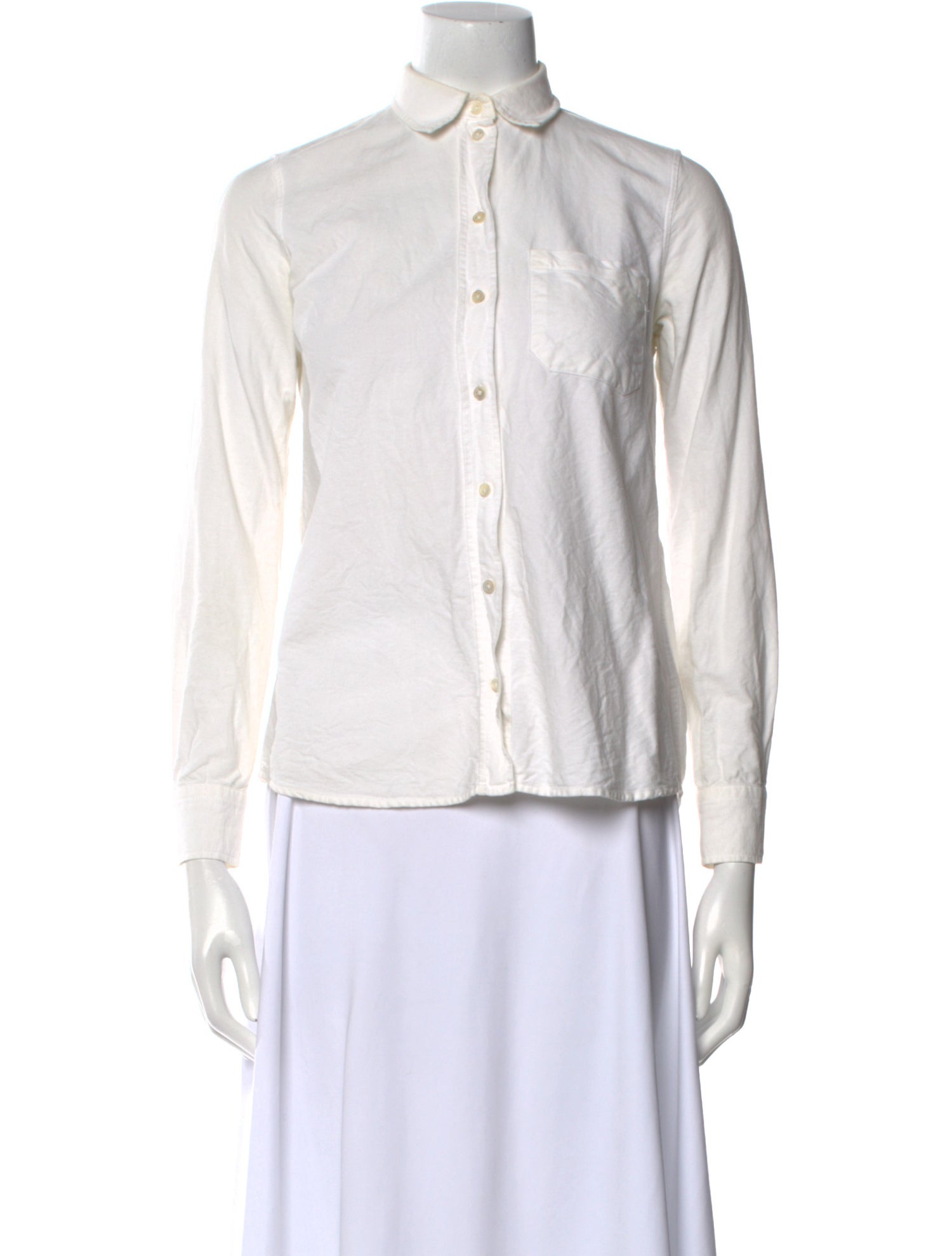 Sézane Long Sleeve Button-Up Top