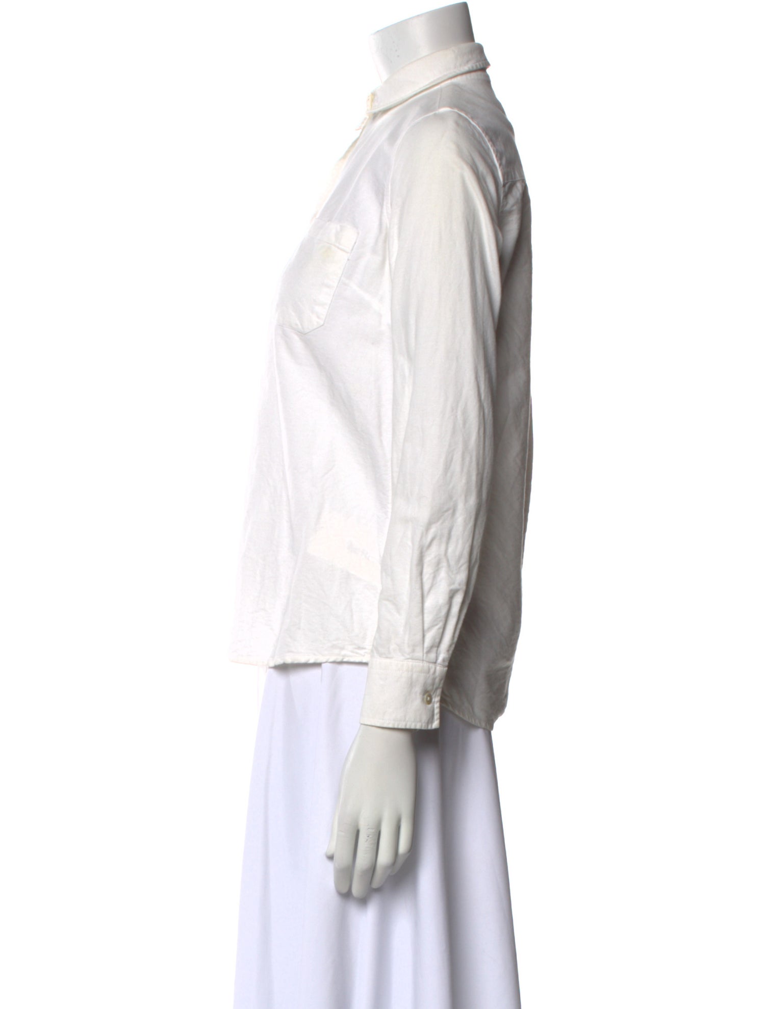 Sézane Long Sleeve Button-Up Top