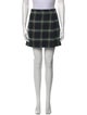 Sézane Plaid Print Mini Skirt