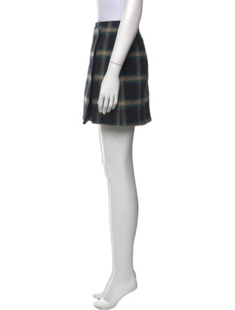 Sézane Plaid Print Mini Skirt