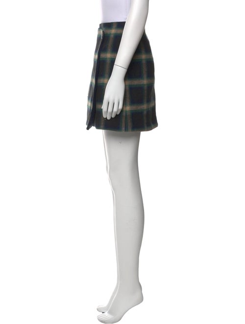 Sézane Plaid Print Mini Skirt