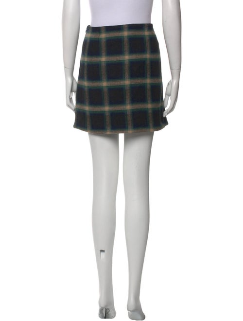 Sézane Plaid Print Mini Skirt