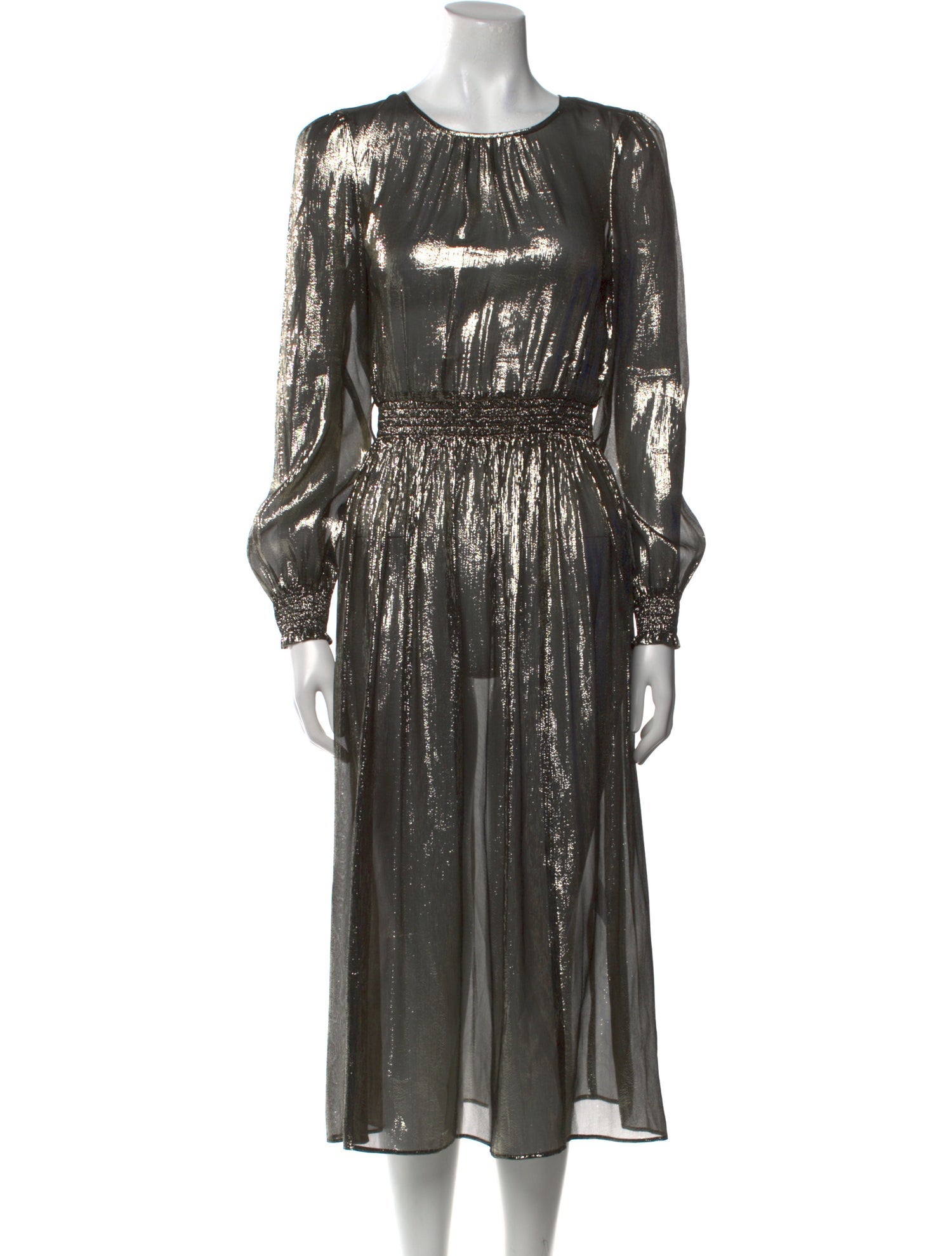 Sézane Silk Long Dress