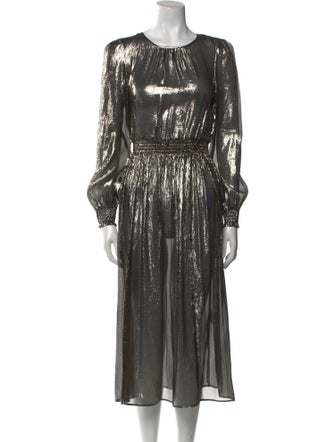 Sézane Silk Long Dress