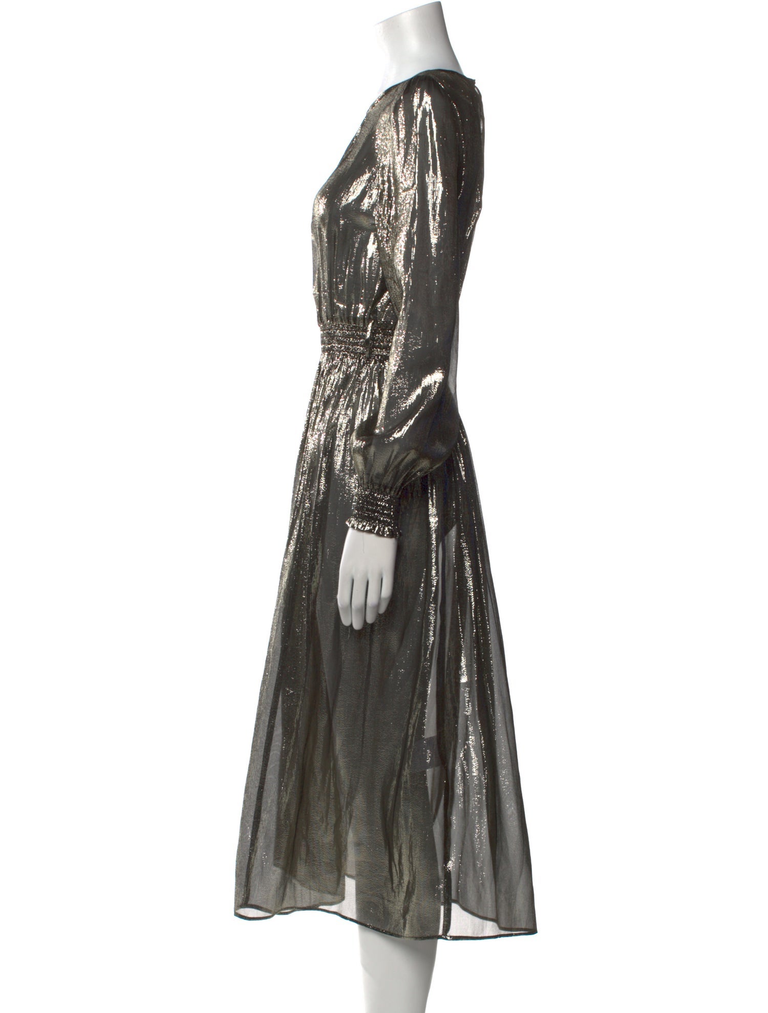 Sézane Silk Long Dress