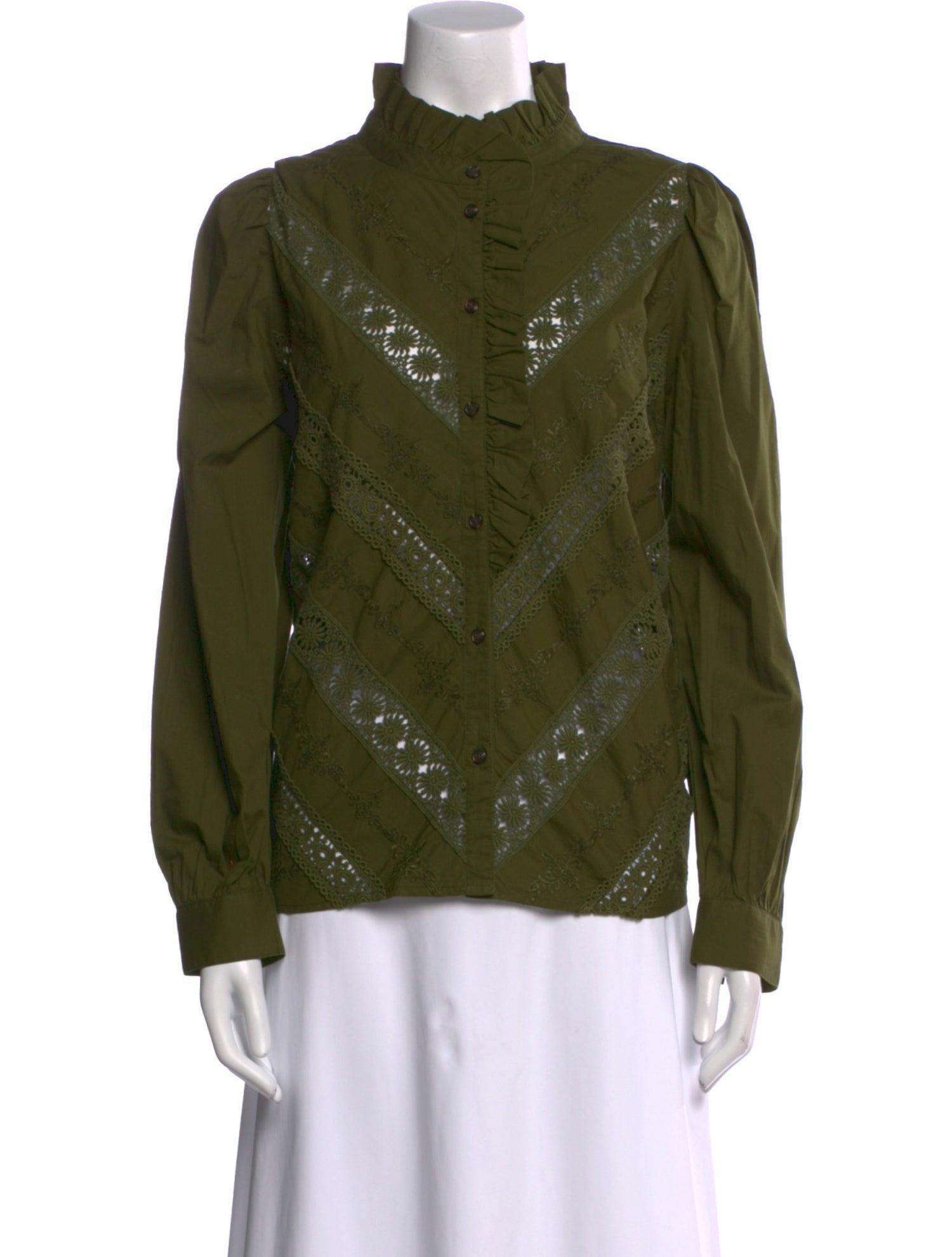 Sézane Mock Neck Long Sleeve Sweatshirt