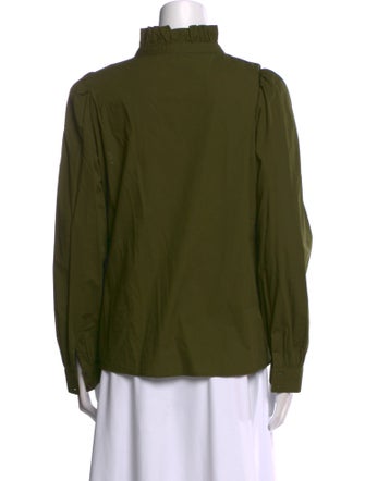 Sézane Mock Neck Long Sleeve Sweatshirt