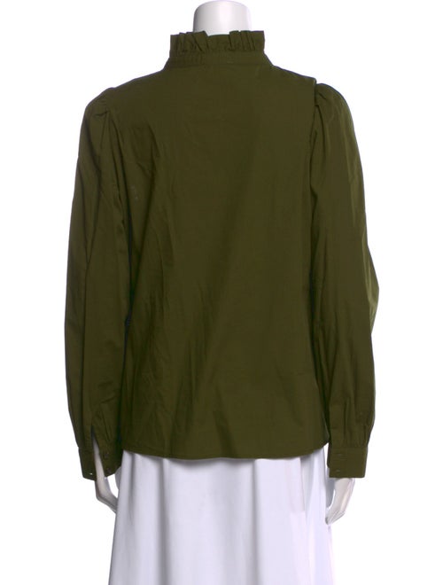 Sézane Mock Neck Long Sleeve Sweatshirt