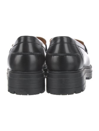 Sézane Leather Tassel Accents Loafers