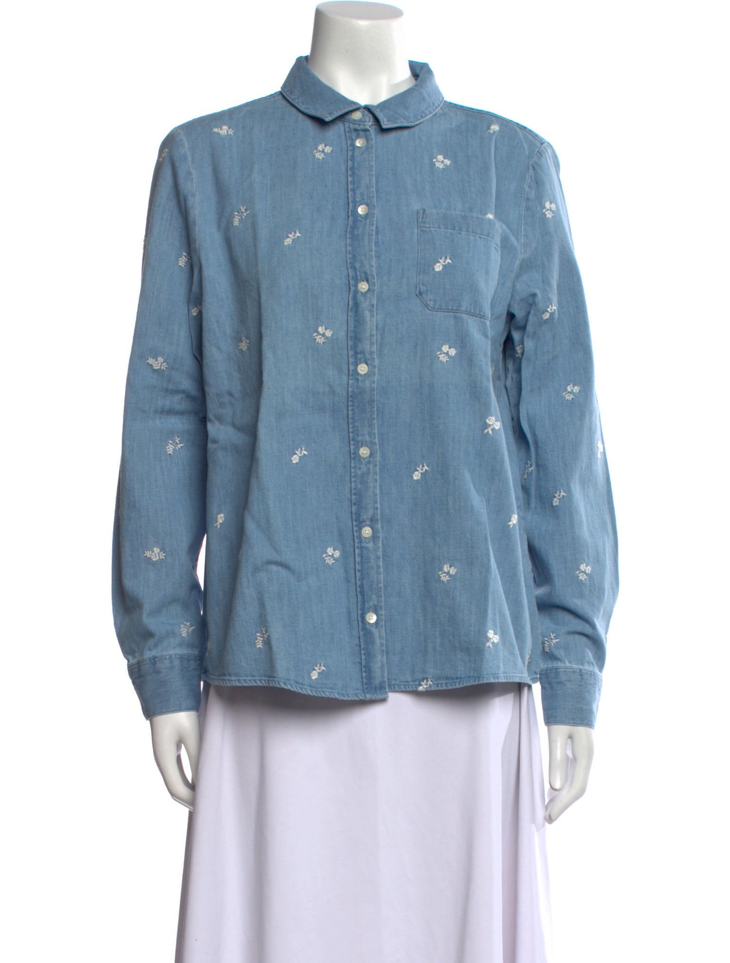 Sézane Long Sleeve Button-Up Top w/ Tags