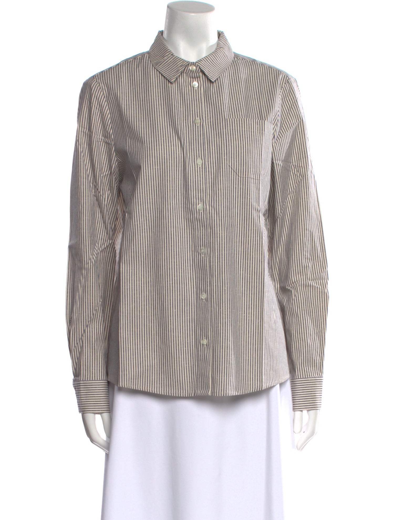 Sézane Striped Long Sleeve Button-Up Top w/ Tags