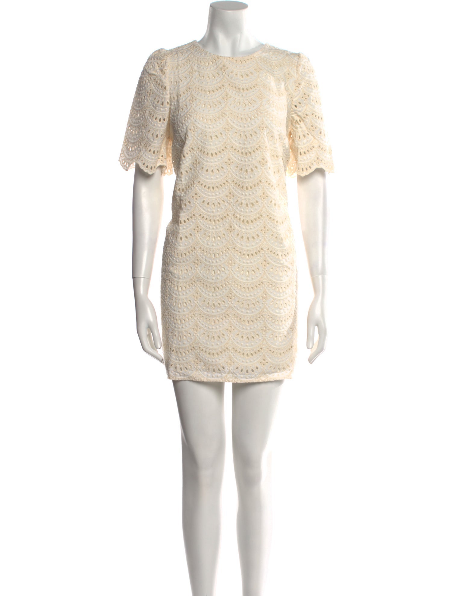 Sézane Crew Neck Mini Dress