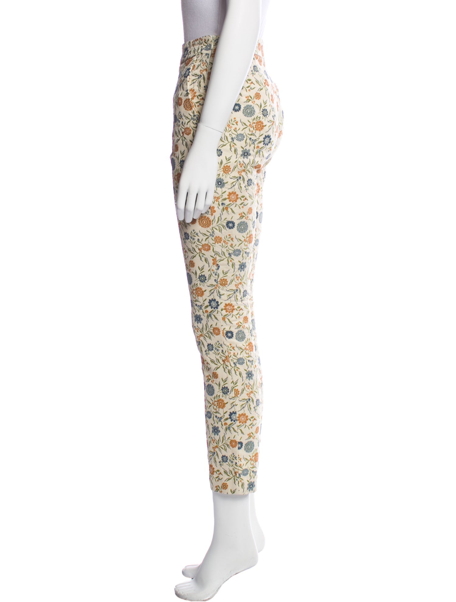 Sézane Floral Print Straight Leg Pants