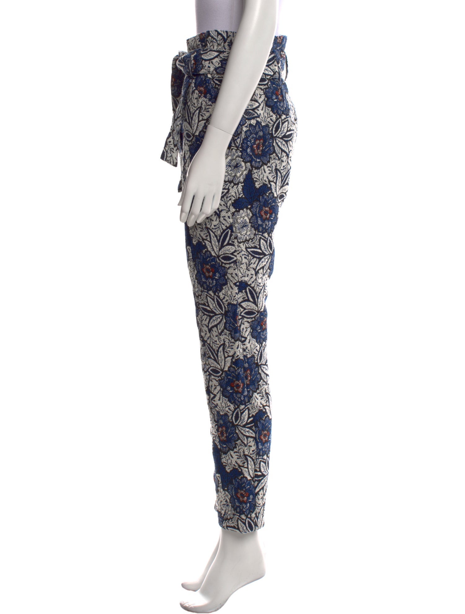 Sézane Printed Straight Leg Pants