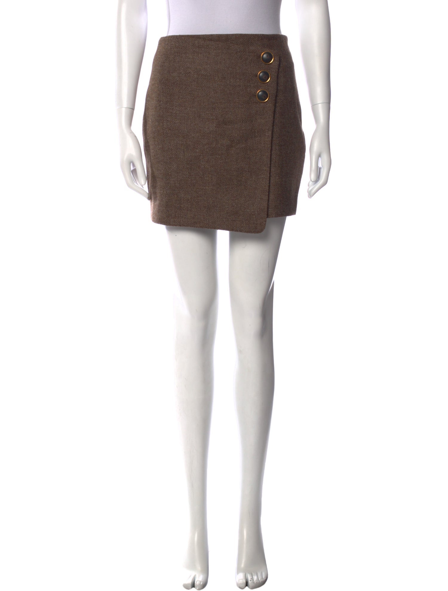 Sézane Virgin Wool Mini Skirt