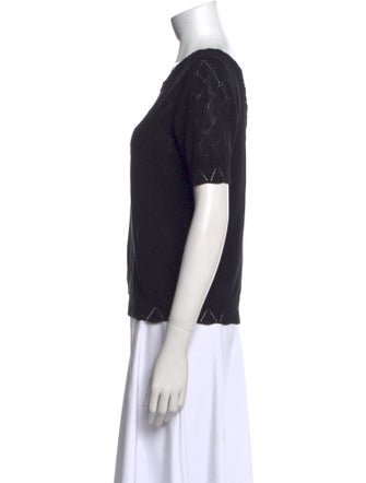 Sézane Bateau Neckline Short Sleeve T-Shirt