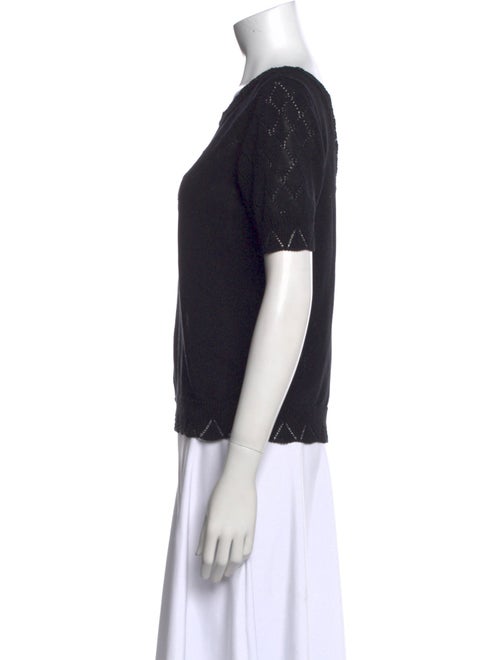 Sézane Bateau Neckline Short Sleeve T-Shirt