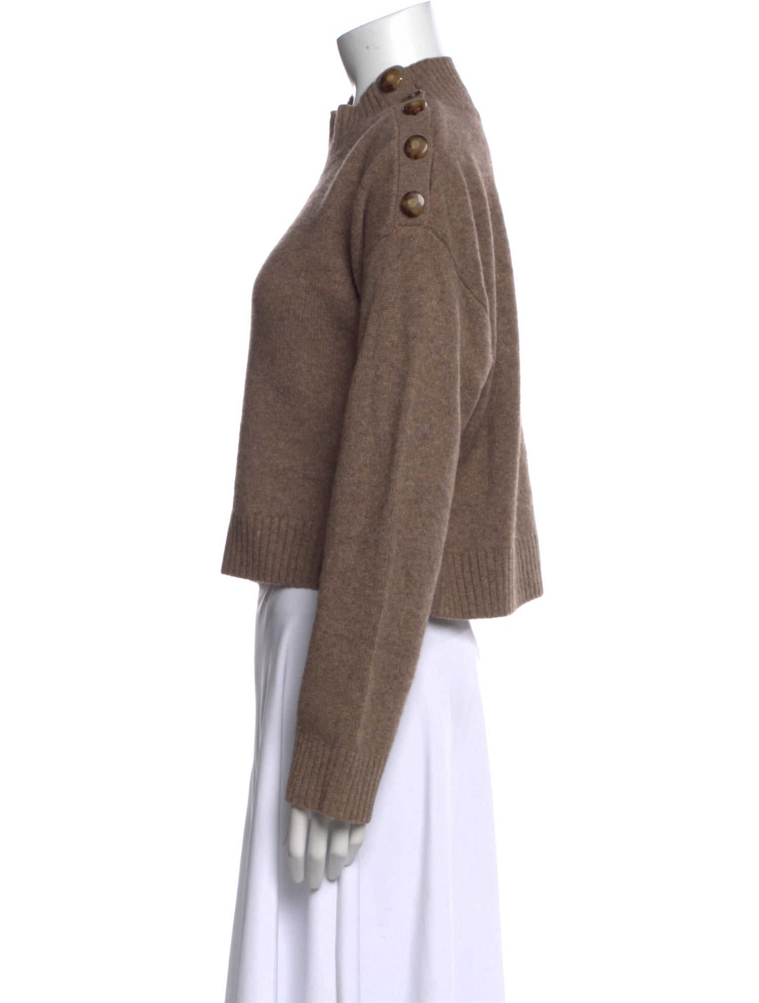 Sézane Wool Mock Neck Sweater