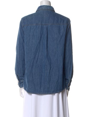 Sézane Long Sleeve Button-Up Top