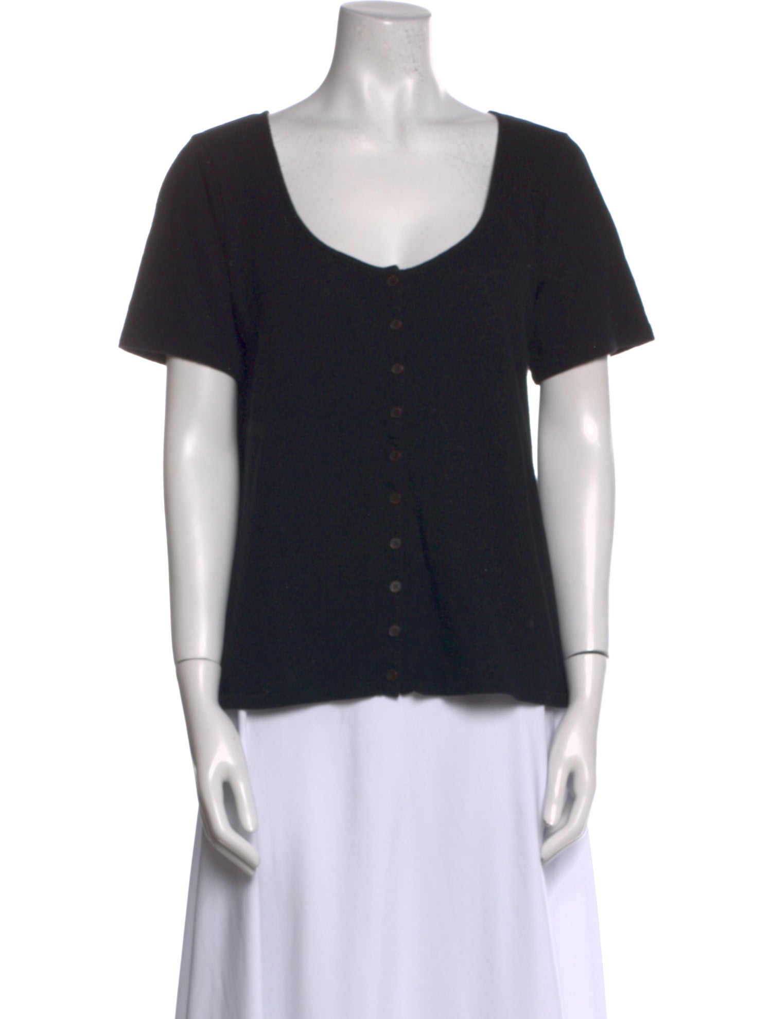 Sézane Scoop Neck Short Sleeve T-Shirt