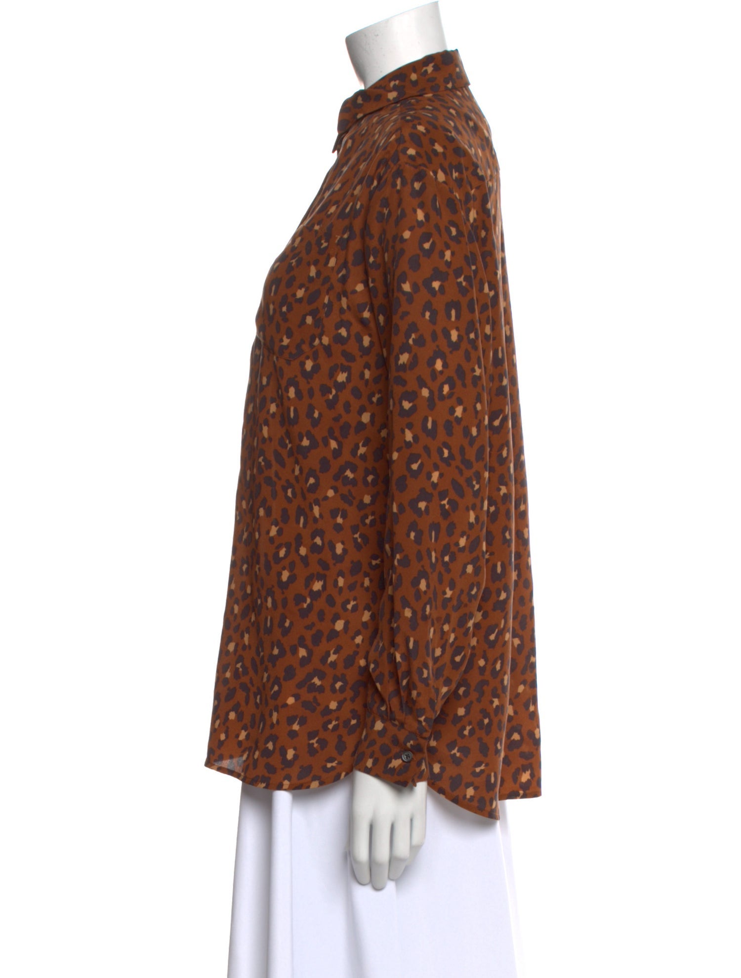 Sézane Silk Printed Blouse