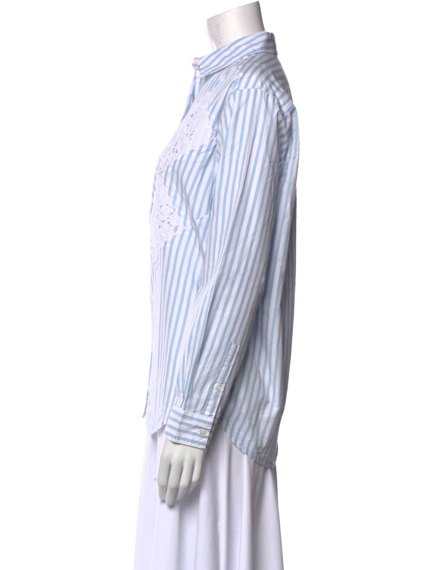 Sézane Striped Long Sleeve Button-Up Top w/ Tags