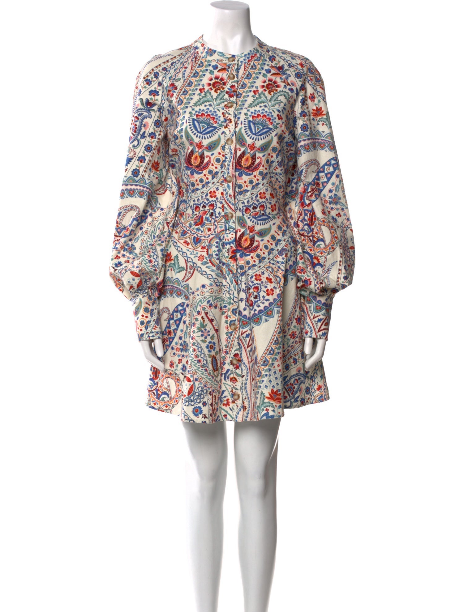 Sézane Paisley Print Mini Dress w/ Tags