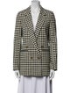 Sézane Plaid Print Coat
