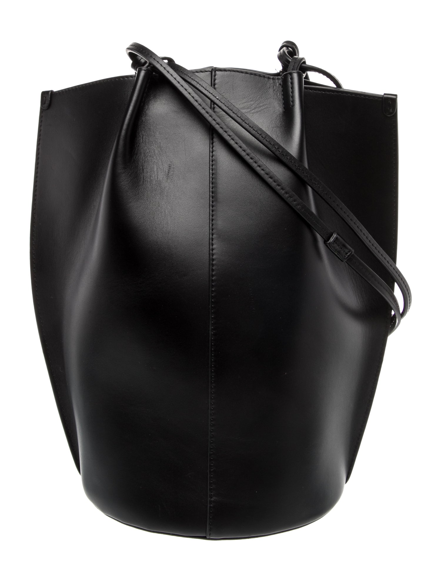 Sézane Leather Bucket Bag