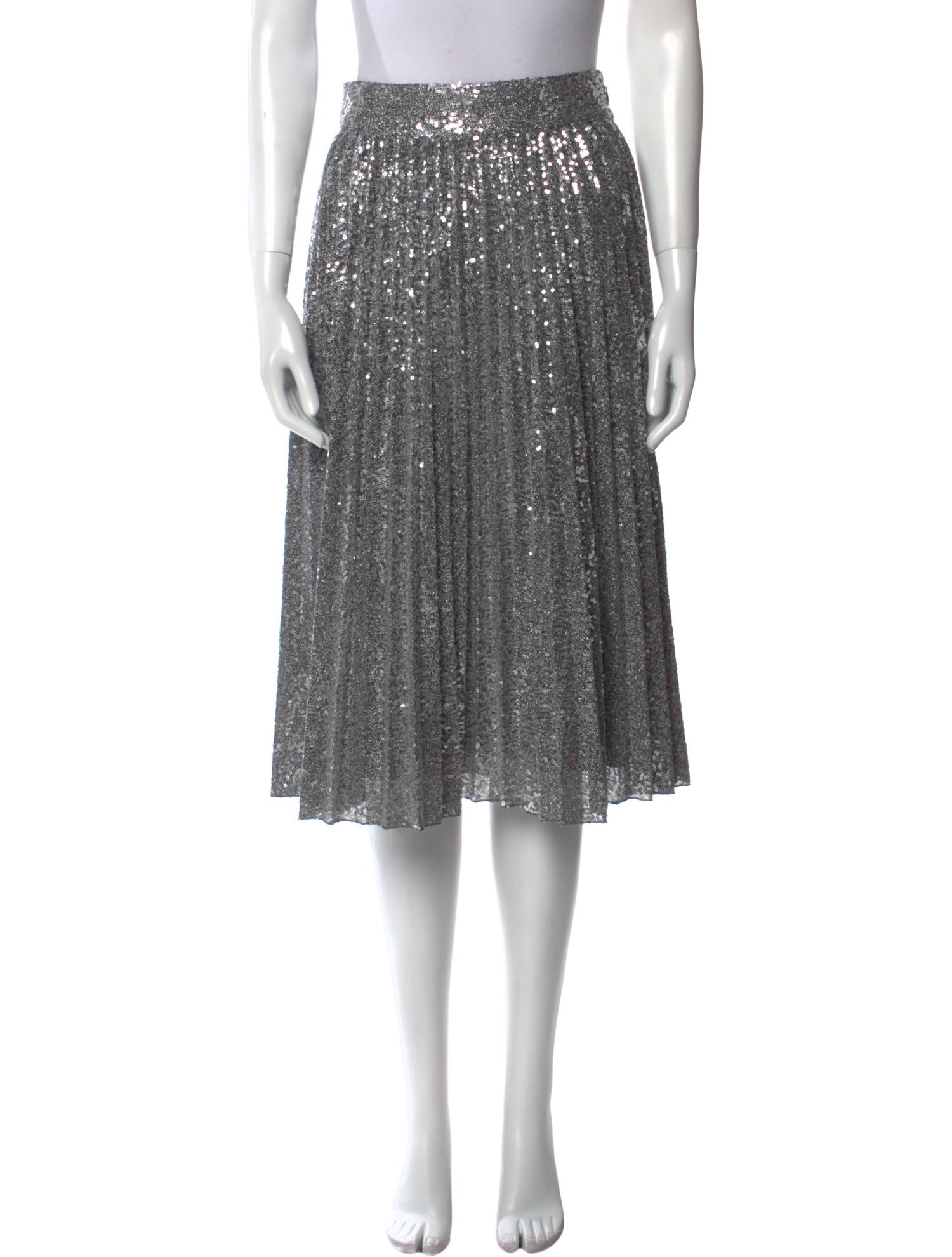 Sézane Sequin Embellishments Knee-Length Skirt
