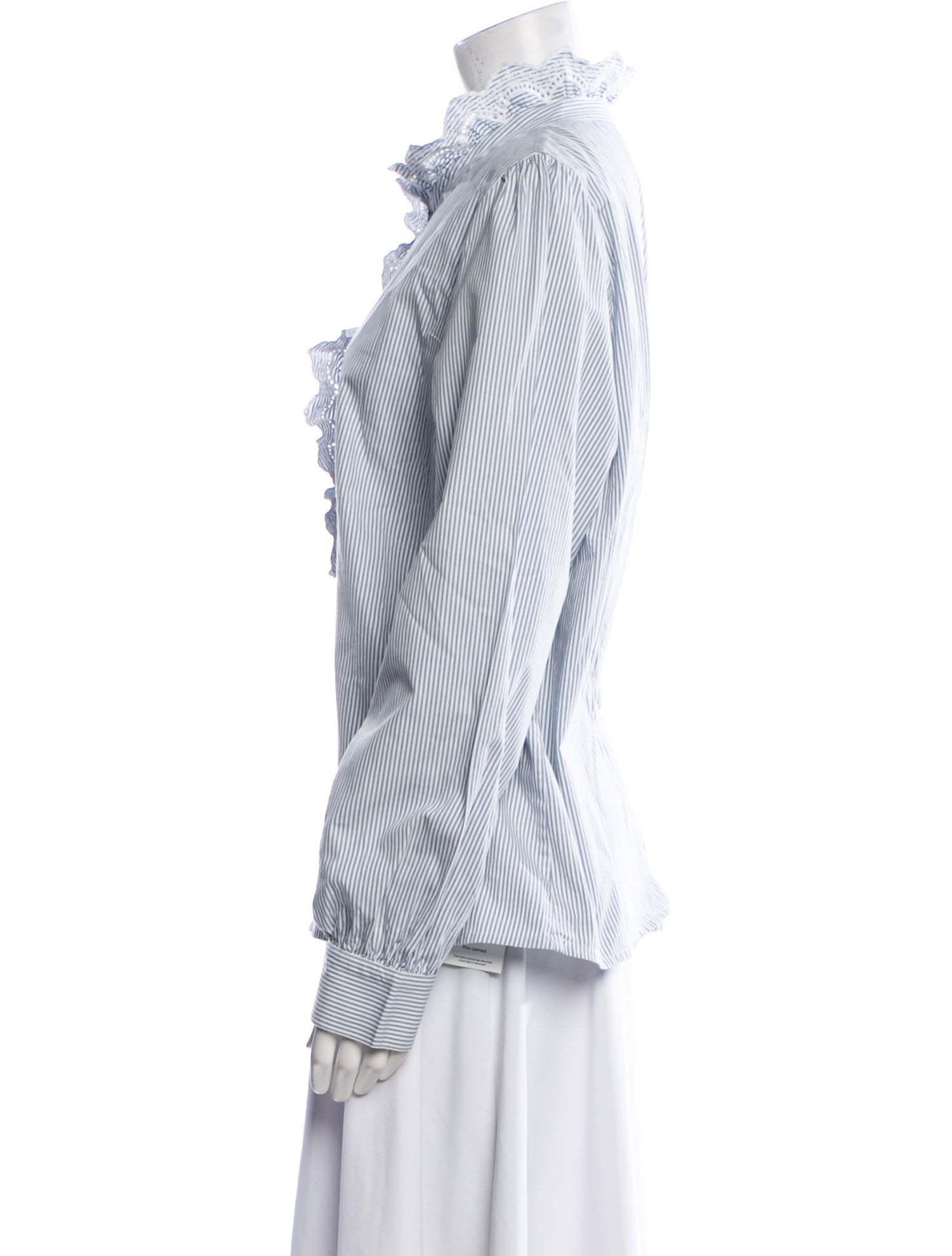 Sézane Striped Mock Neck Top