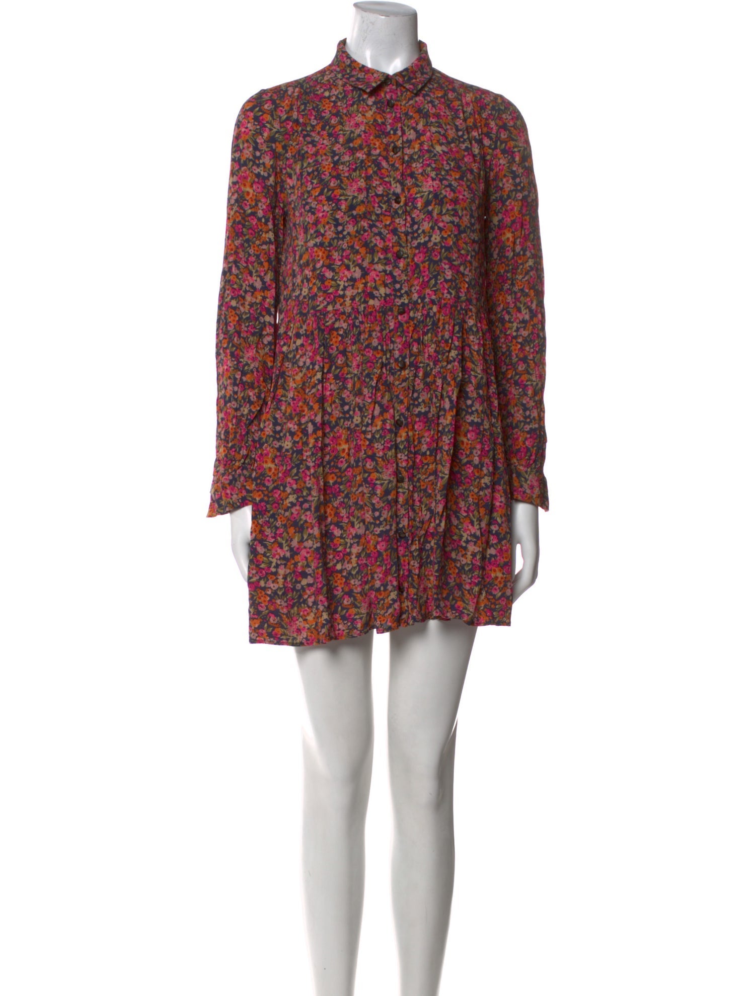 Sézane Floral Print Mini Dress