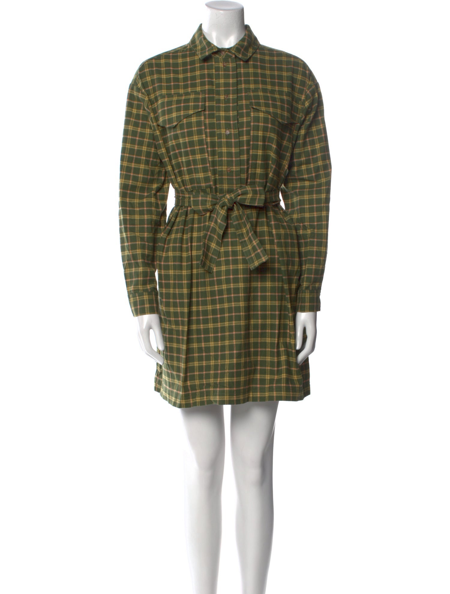 Sézane Plaid Print Mini Dress w/ Tags