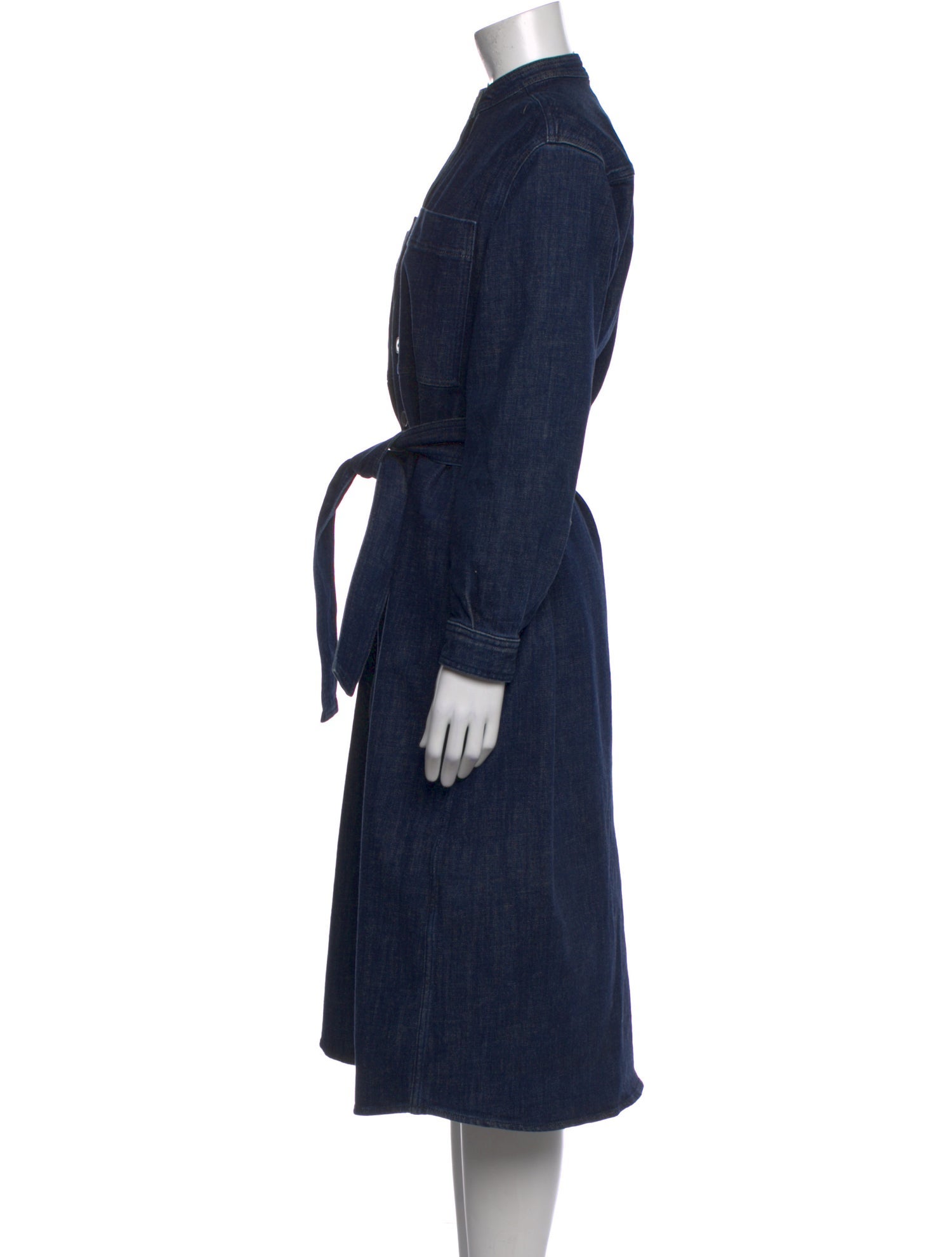 Sézane Mock Neck Midi Length Dress