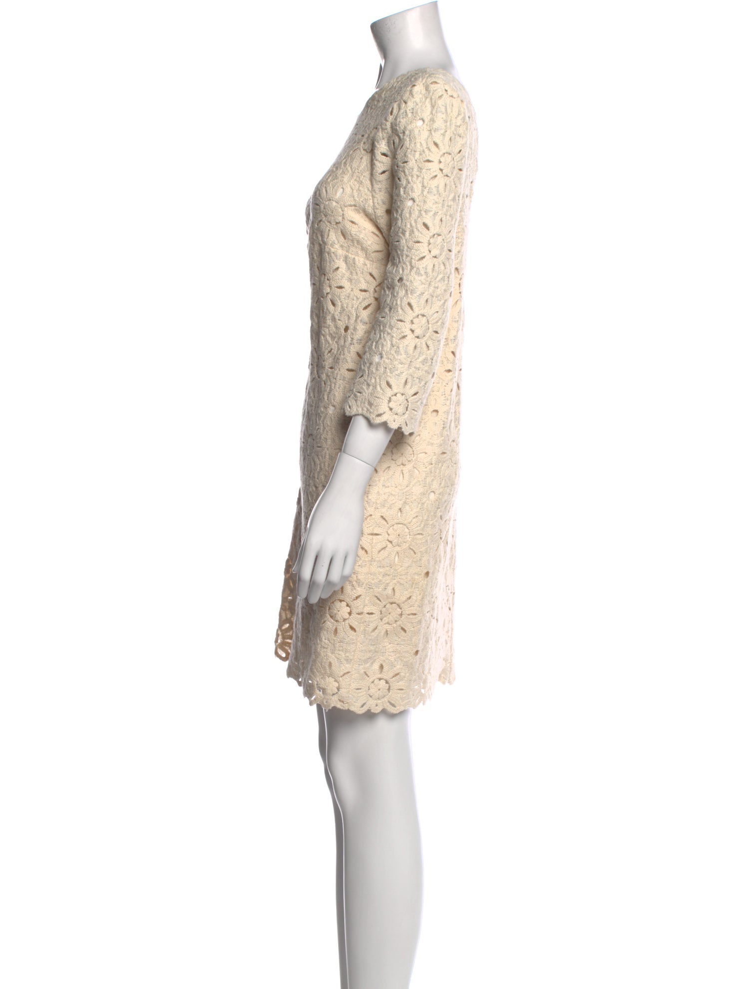 Sézane Bateau Neckline Mini Dress