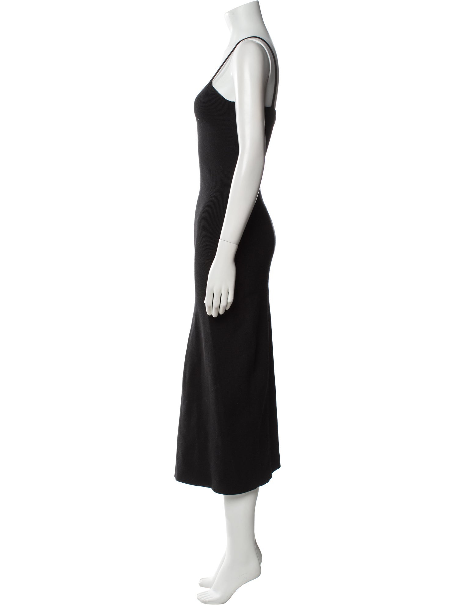 Sézane V-Neck Midi Length Dress