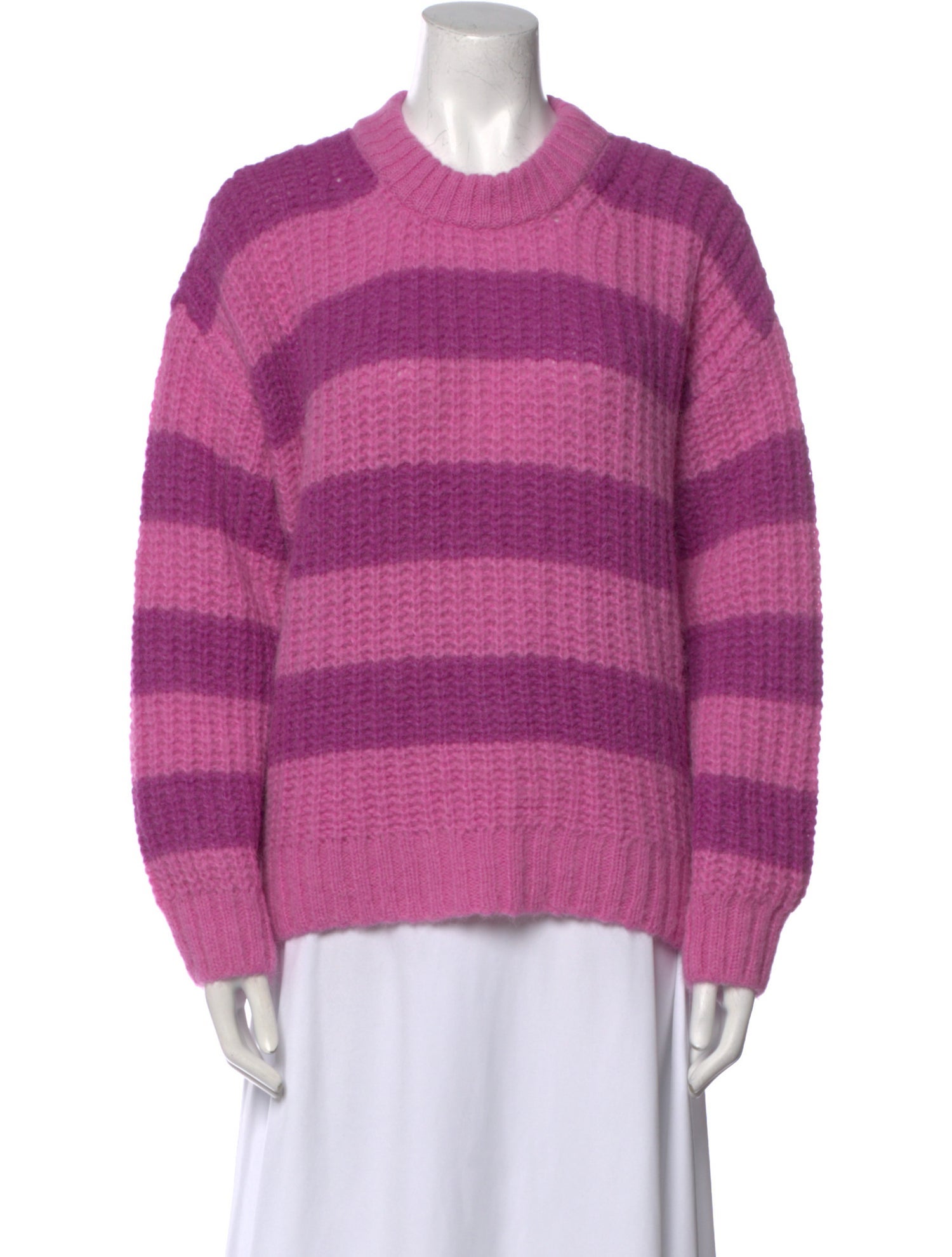 La Maille Sezane Alpaca Striped Sweater