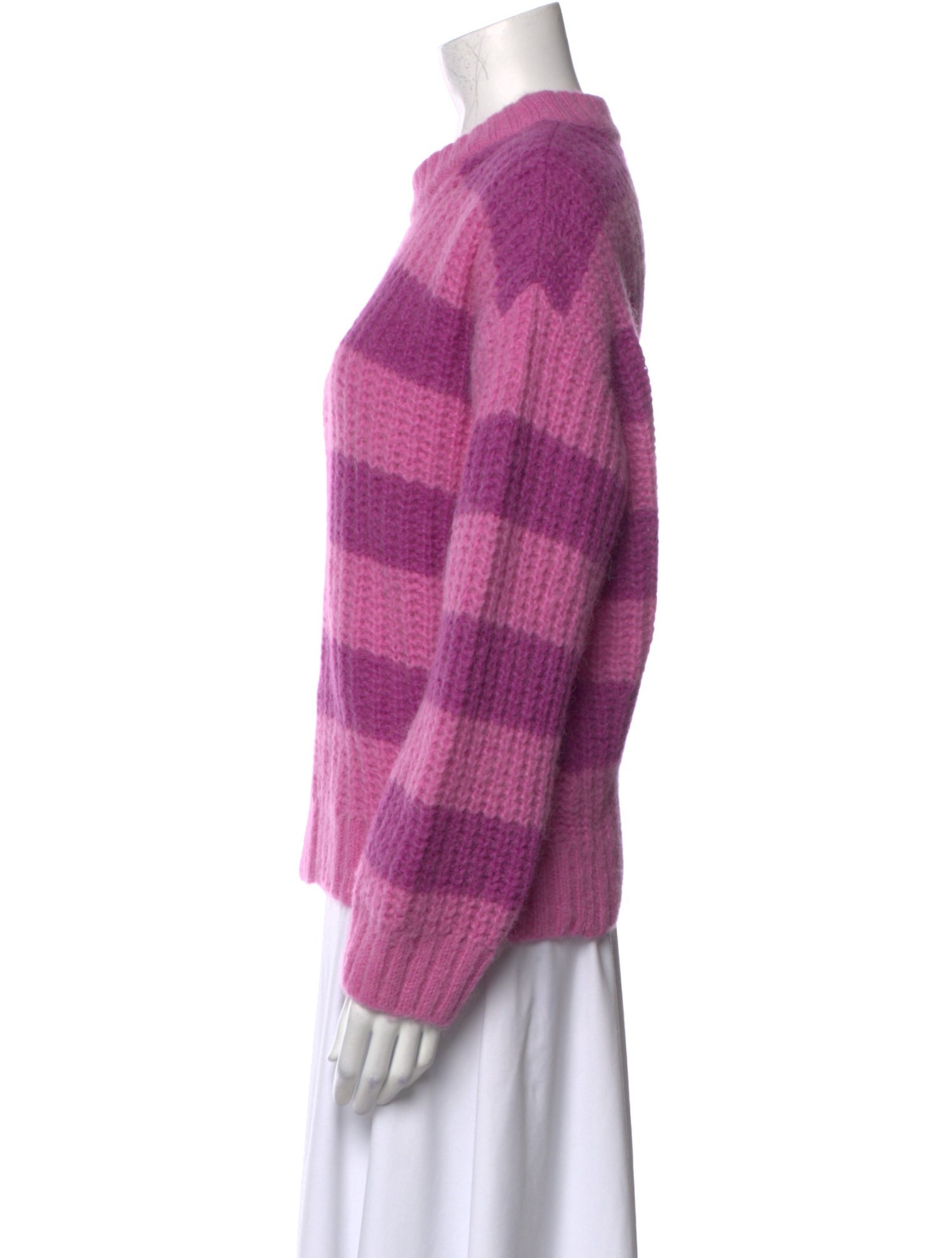 La Maille Sezane Alpaca Striped Sweater