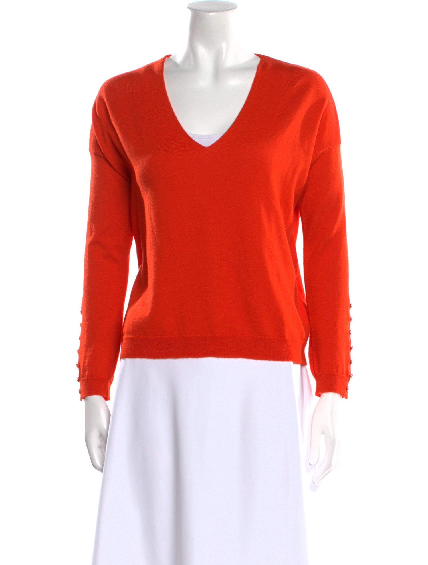 Sézane Wool V-Neck Sweater